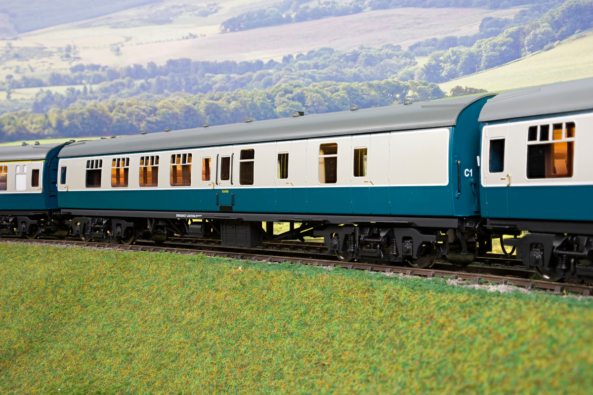 Darstaed Finescale O Gauge BR Mk1 BSK (Brake Second Corridor), Blue &amp; Grey (Pre-owned)