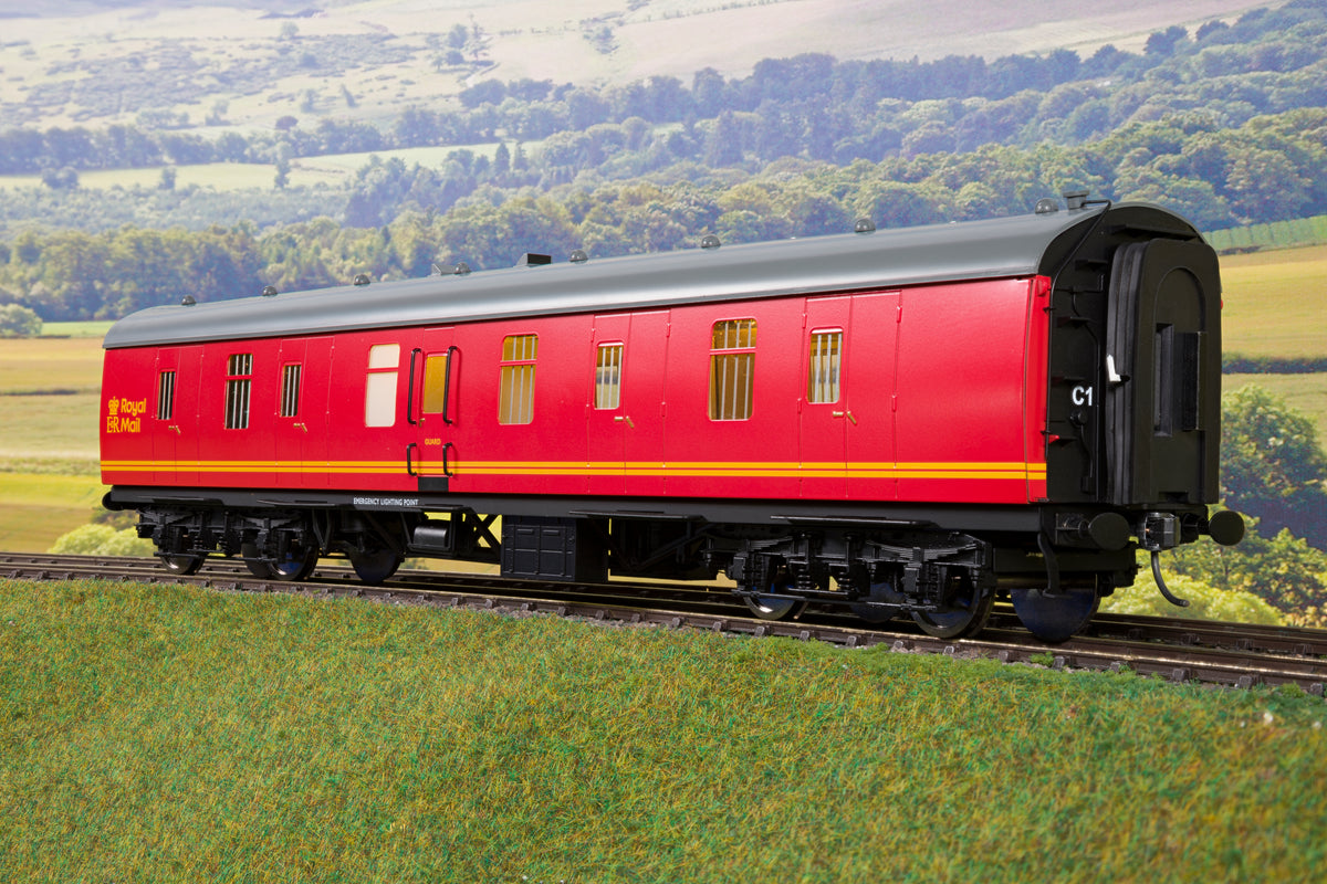 Darstaed Finescale O Gauge D22-09 Mk1 57&#39; BG, Royal Mail Red