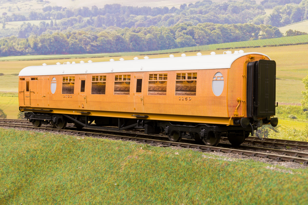 Darstaed D24-1-03A Finescale O Gauge LNER Thompson Mainline BCK (Brake Comp Class) Coach, Teak &#39;E1150&#39;