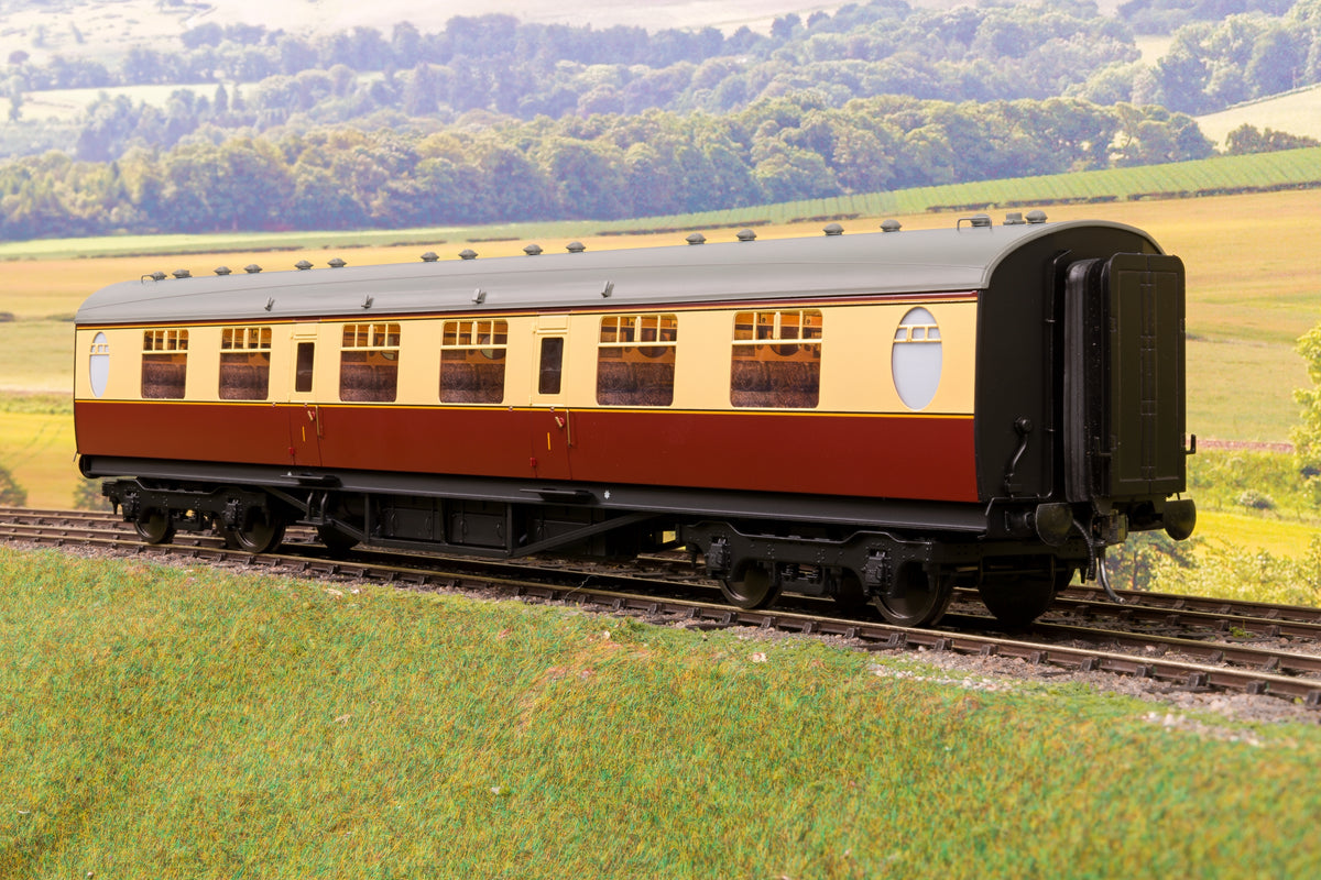 Darstaed D24-2-04RU Finescale O Gauge LNER/BR Thompson Mainline FK (First Class) Coach, Crimson &amp; Cream &#39;Unnumbered&#39;