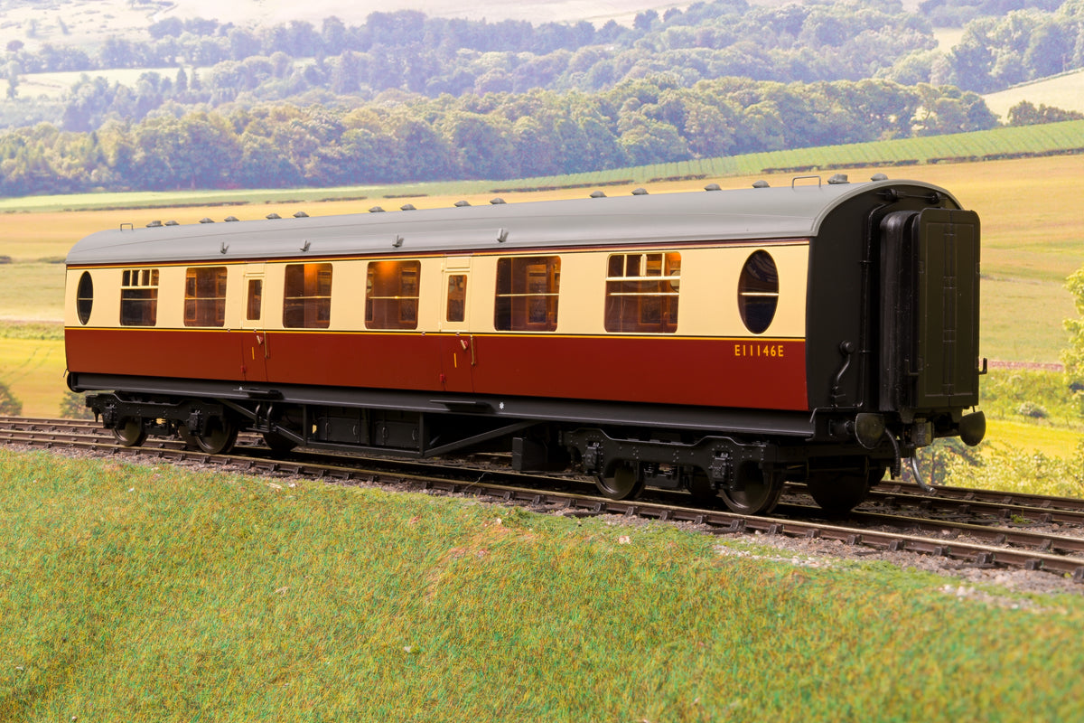 Darstaed D24-2-04RA Finescale O Gauge LNER/BR Thompson Mainline FK (First Class) Coach, Crimson &amp; Cream &#39;E11146E&#39;