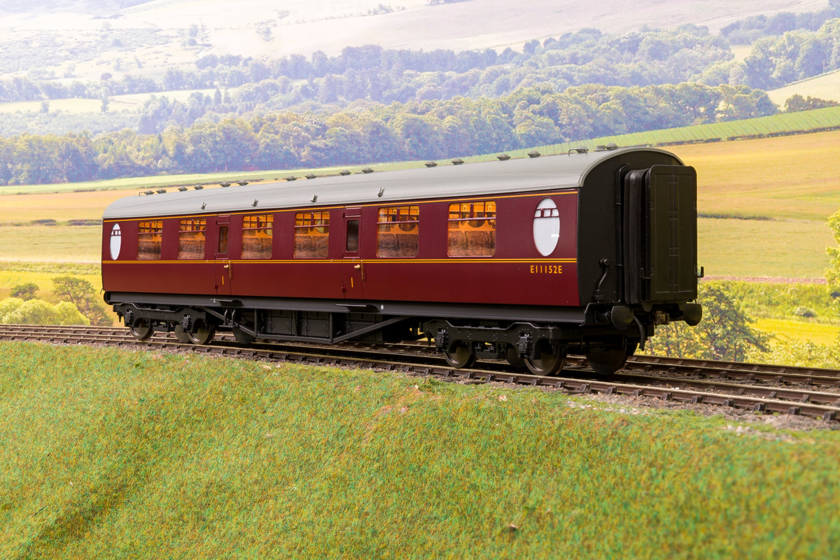 Darstaed D24-3-04RA Finescale O Gauge LNER Thompson Mainline FK (First Corridor) Coach, Lined Maroon &#39;E11152E&#39;