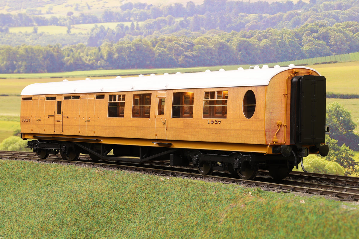 Darstaed D24-1-02A Finescale O Gauge LNER Thompson Mainline BTK (Brake/Third Class) Coach, Teak &#39;1927&#39;