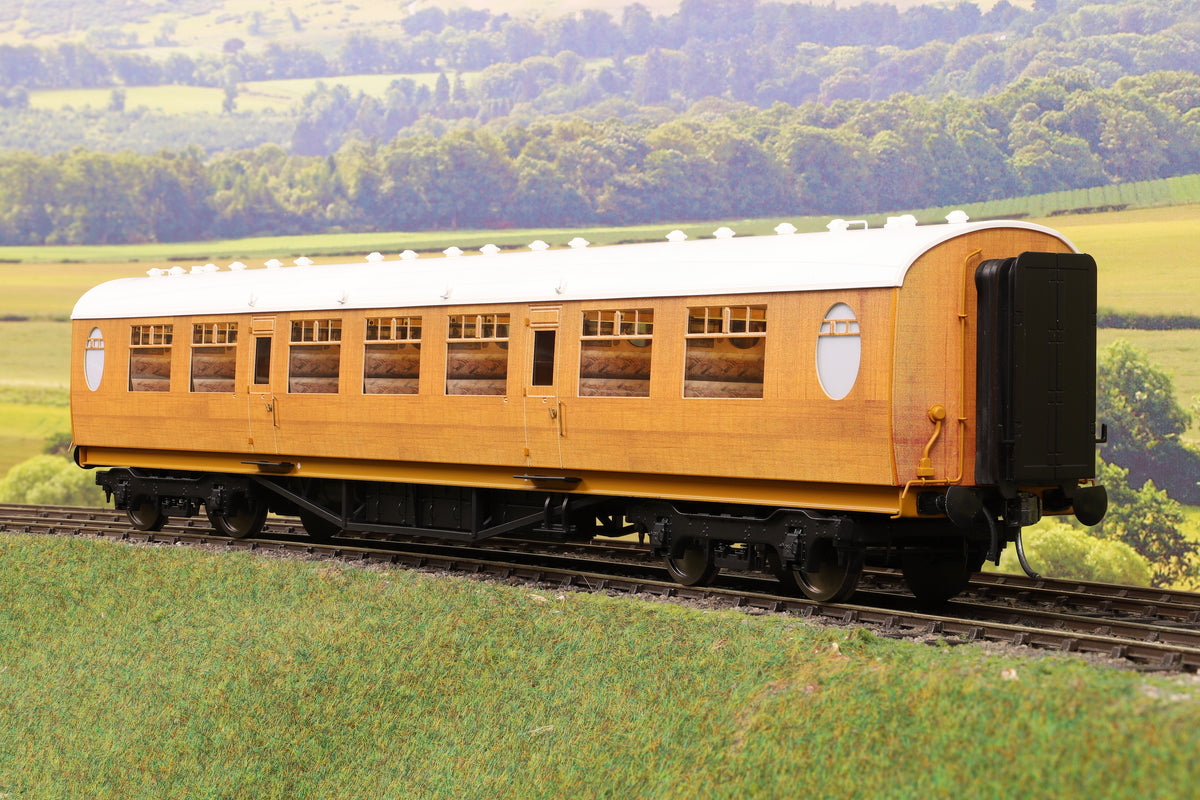 Darstaed D24-1-01U Finescale O Gauge LNER Thompson Mainline TK (Third Class) Coach, Teak &#39;Unnumbered&#39;