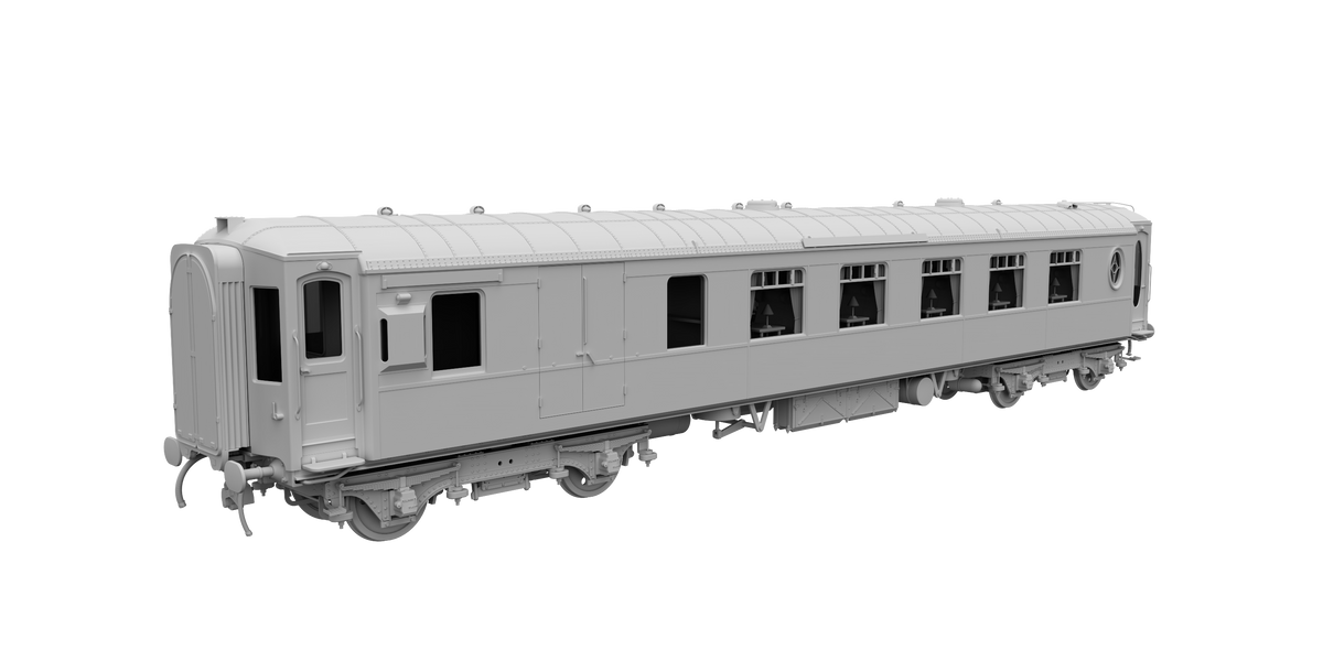 Darstaed D25-02A Finescale O Gauge All Steel Type K Pullman Kitchen 3rd Coach &#39;69&#39; (Pre-order)