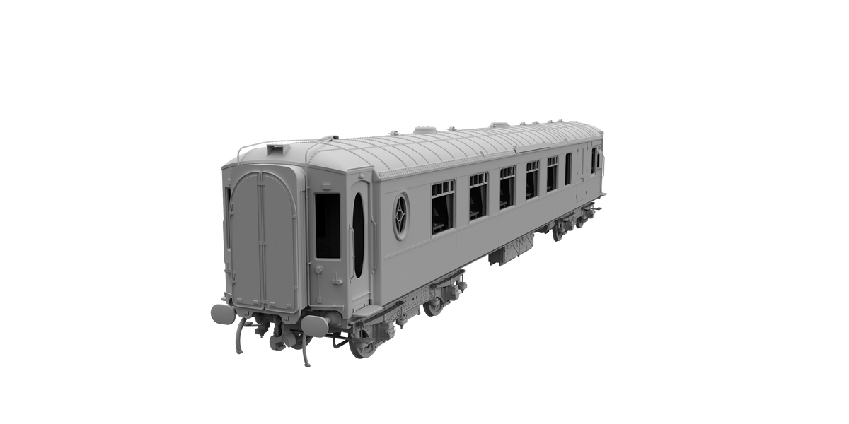 Darstaed D25-03U Finescale O Gauge All Steel Type K Pullman Parlour 1st Coach &#39;Unnumbered&#39; (Pre-order)