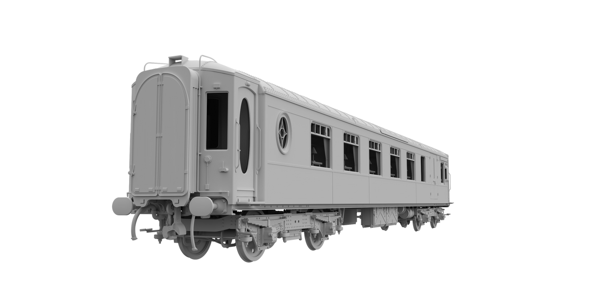 Darstaed D25-03E Finescale O Gauge All Steel Type K Pullman Parlour 1st Coach &#39;Lucille&#39; (Pre-order)