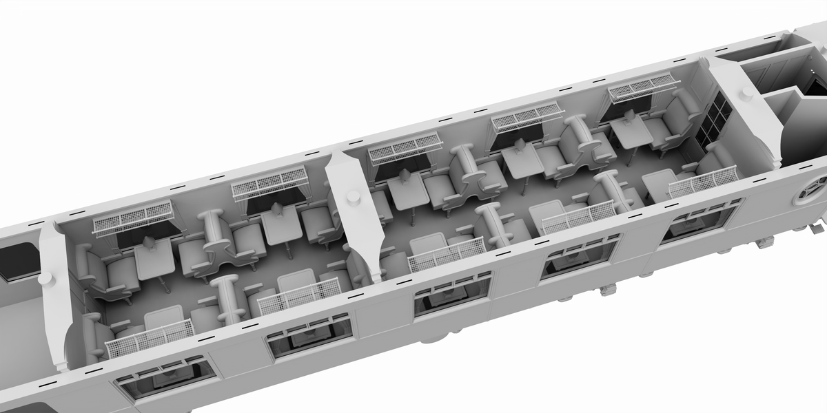 Darstaed D25-05C Finescale O Gauge All Steel Type K Pullman Brake 3rd Coach &#39;79&#39; (Preserved) (Pre-order)