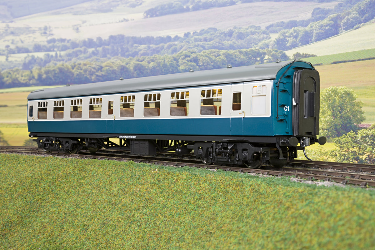 Darstaed Finescale O Gauge BR Mk1 TSO (Tourist Second Open), Blue &amp; Grey (Pre-owned)