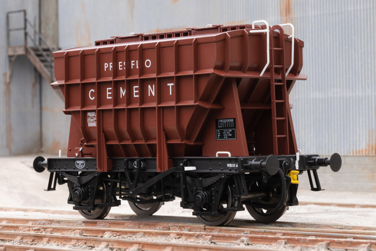 Ellis Clark Trains E3001A Finescale O Gauge Presflo Wagon &#39;Presflo Cement&#39; &#39;B888862&#39; (Pre-TOPS), Bauxite