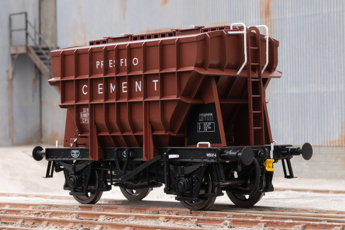 Ellis Clark Trains E3001C Finescale O Gauge Presflo Wagon &#39;Presflo Cement&#39; &#39;888791&#39; (TOPS), Bauxite