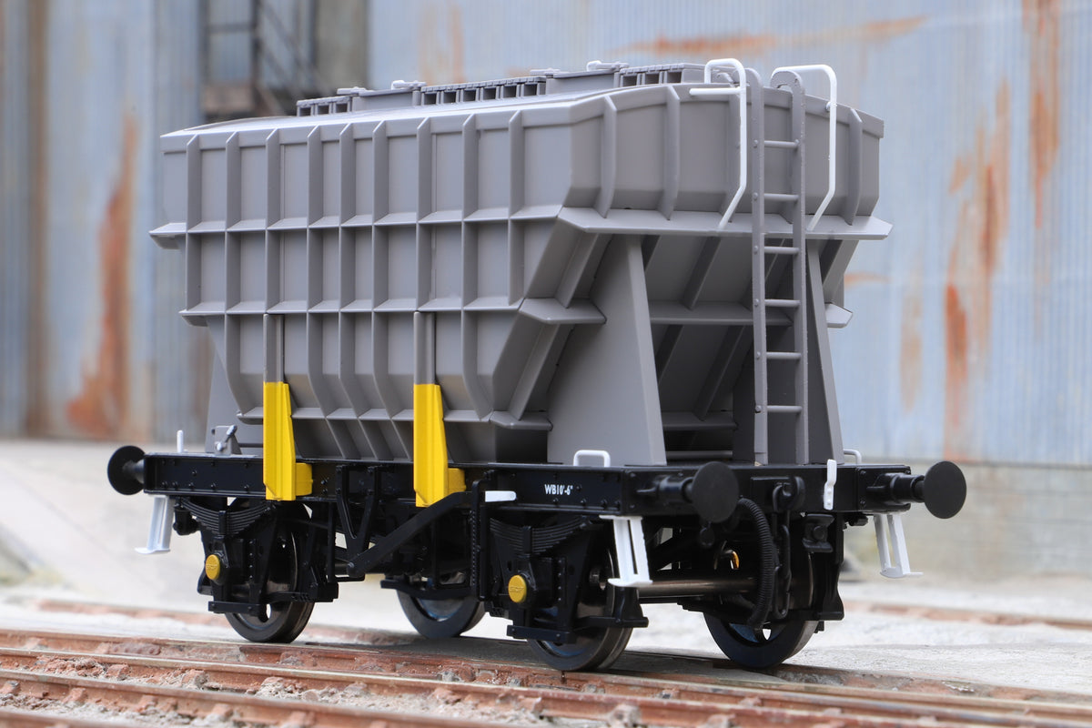 Ellis Clark Trains E3004U Finescale O Gauge Presflo Wagon Plain Grey &#39;Un-Numbered&#39;