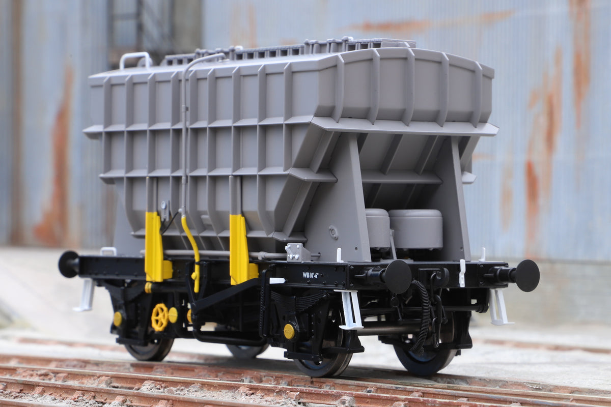 Ellis Clark Trains E3004U Finescale O Gauge Presflo Wagon Plain Grey &#39;Un-Numbered&#39;