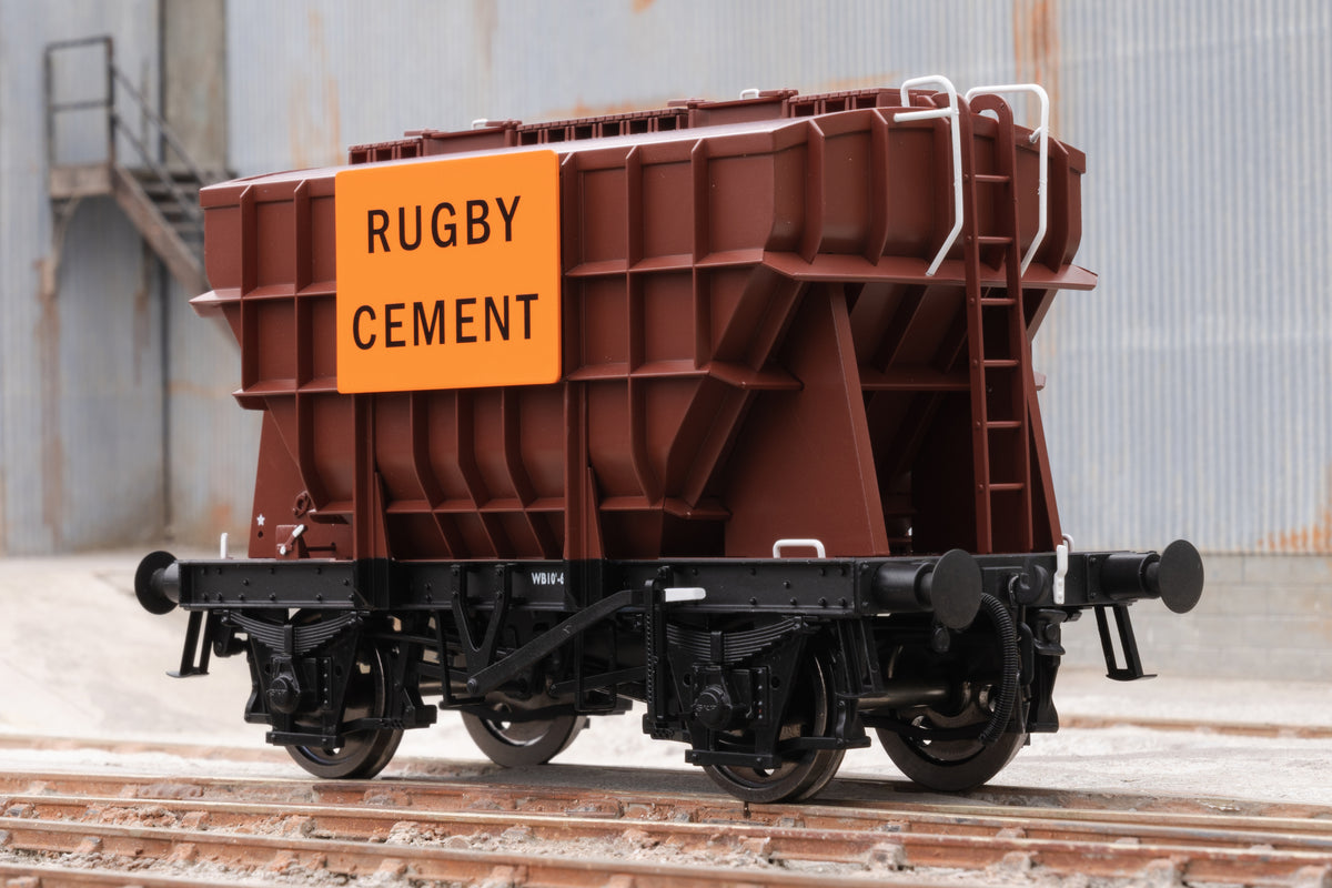 Ellis Clark Trains E3005U Finescale O Gauge Presflo Wagon &#39;Rugby Cement&#39; &#39;Un-Numbered&#39;, Bauxite