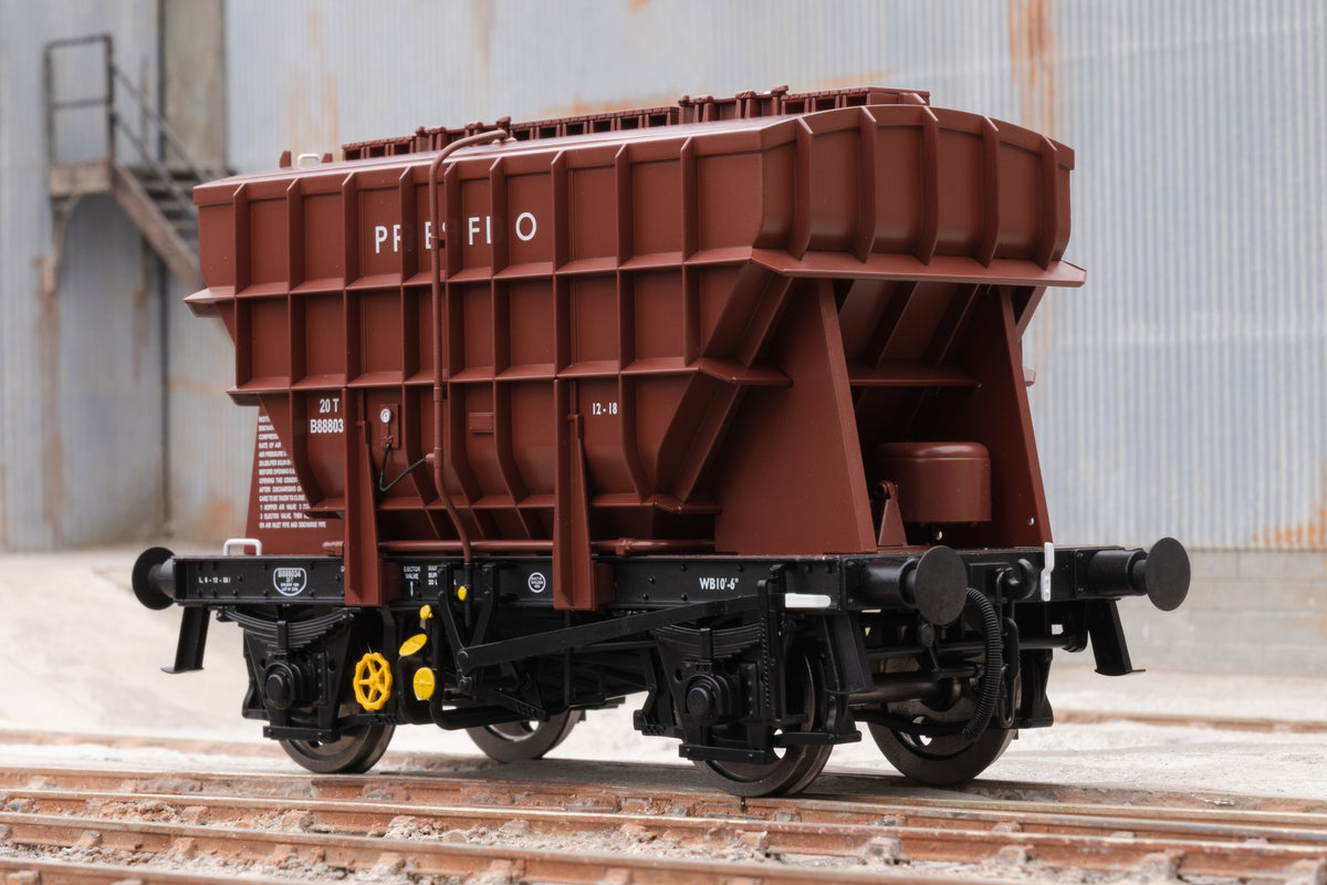 Ellis Clark Trains E3007C Finescale O Gauge Presflo Wagon &#39;Presflo&#39; &#39;B888035&#39; (Pre-TOPS), Bauxite