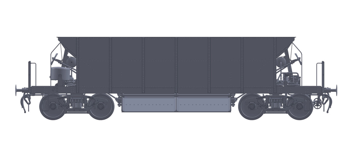 Ellis Clark Trains E3061U Finescale O Gauge Sealion Wagon Unnumbered, Black (Pre-order)