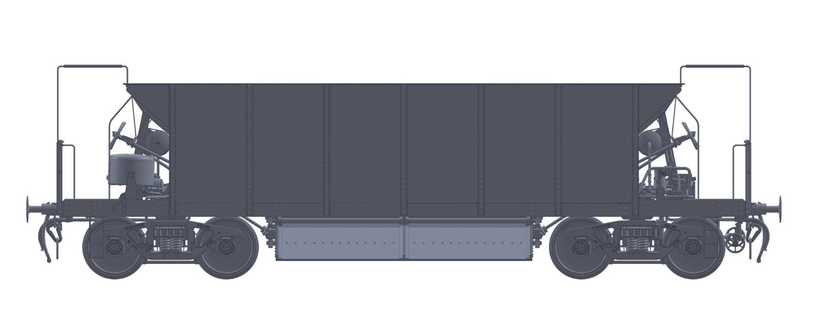 Ellis Clark Trains E3064U Finescale O Gauge Sealion Wagon Unnumbered, Engineers Yellow &amp; Grey &#39;Dutch&#39; (Pre-order)