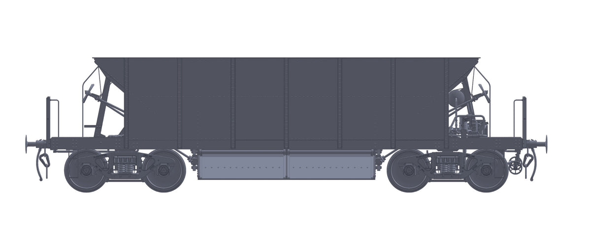Ellis Clark Trains E3081U Finescale O Gauge Seacow Wagon Unnumbered, Black (Pre-order)