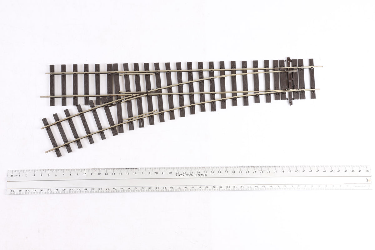 Peco Finescale O Gauge ST-U751 Setrack 2nd Radius Unifrog Turnout Left Hand