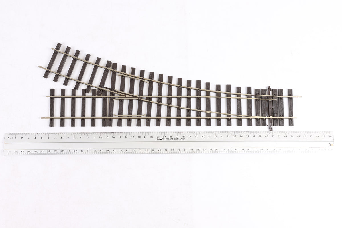 Peco Finescale O Gauge ST-U750 Setrack 2nd Radius Unifrog Turnout Right Hand