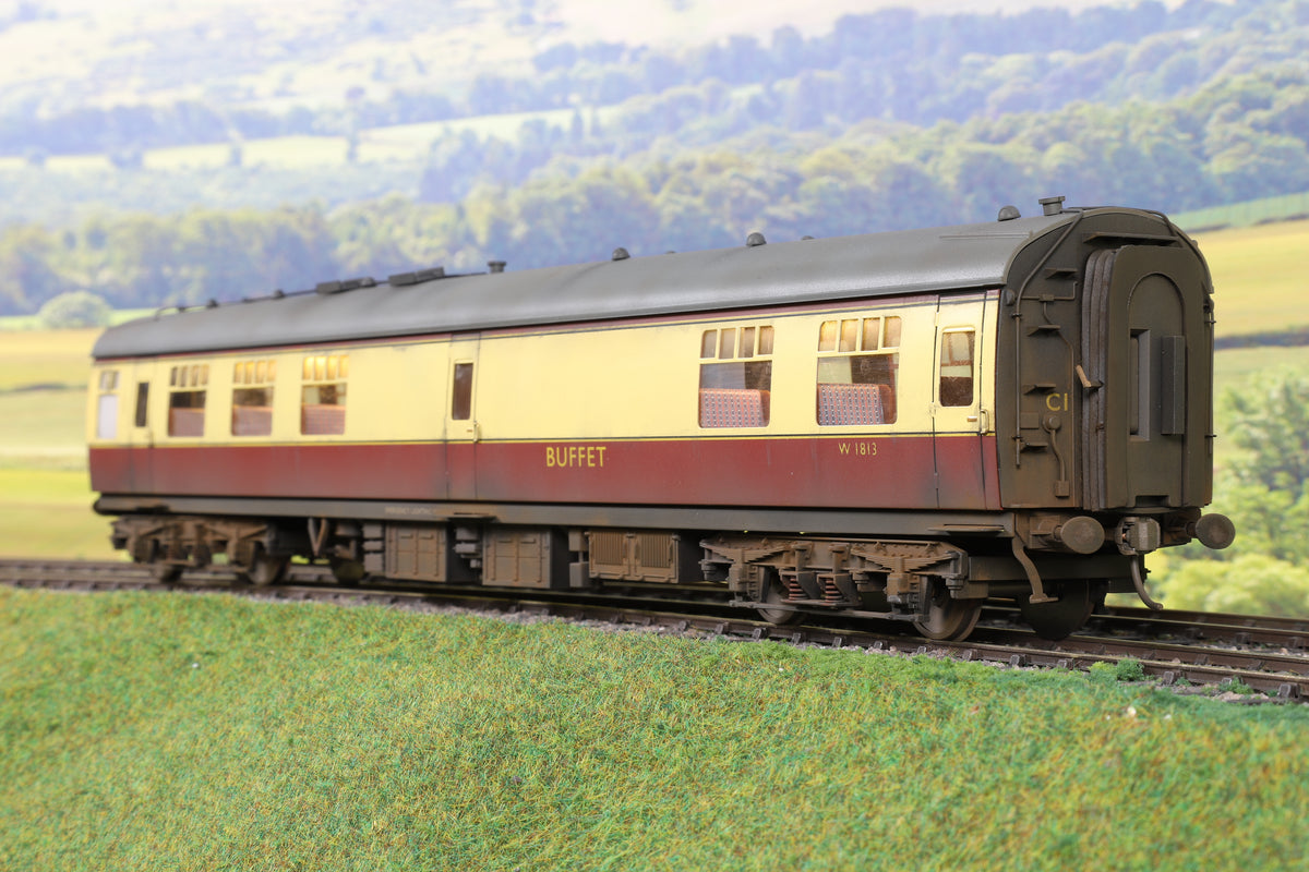 Darstaed 7mm Finescale O Gauge BR Mk1 Blood and Custard RMB &#39;W1813&#39; Professionally Weathered and Numbered
