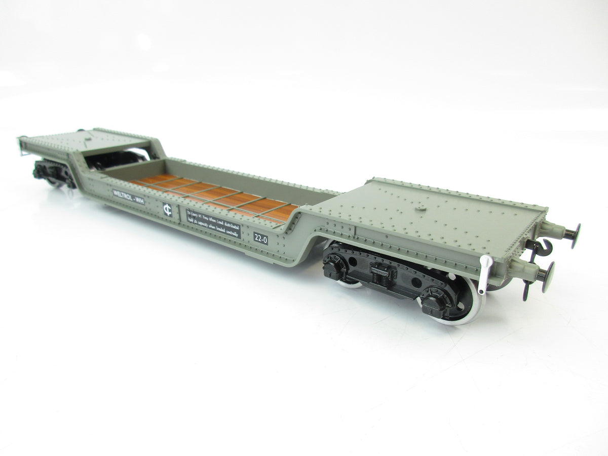 Darstaed D32-1 7mm Finescale O Gauge 45 Ton Bogie Well Wagon BR (W) Livery