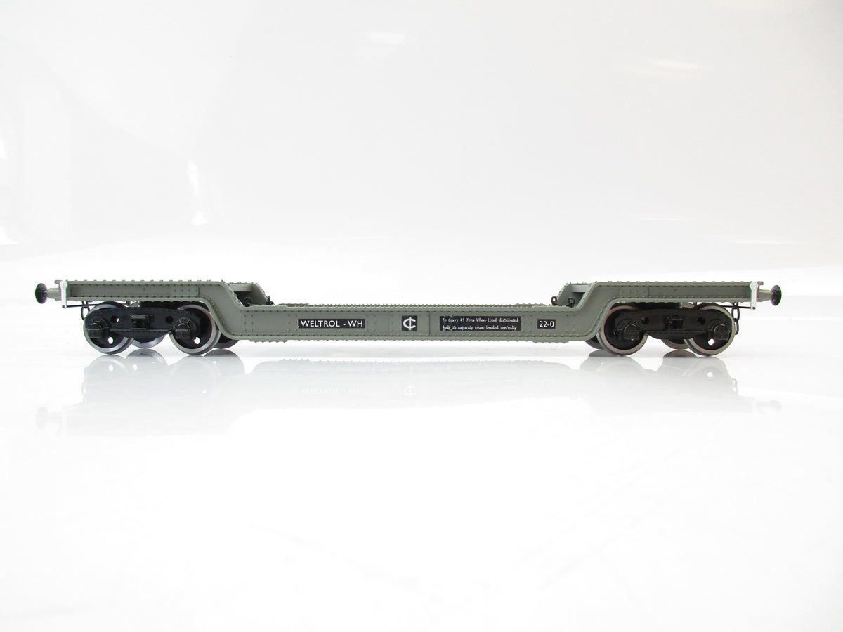Darstaed D32-1 7mm Finescale O Gauge 45 Ton Bogie Well Wagon BR (W) Livery