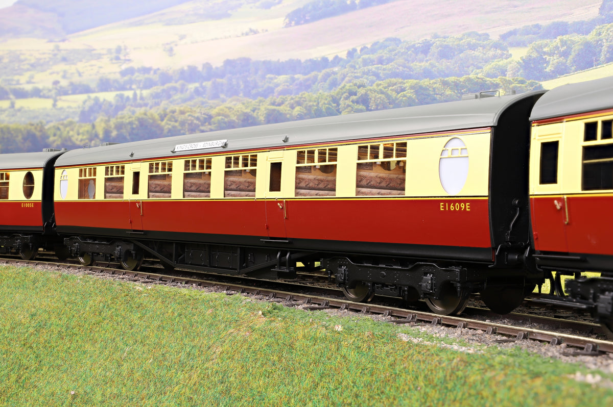 Darstaed D24-2-10A Finescale O Gauge BR (Ex-LNER) Thompson Mainline TKL (Third Class with Ladies Retiring Room) Coach, Crimson &amp; Cream &#39;E1609E&#39; (From &#39;The Elizabethan&#39;)
