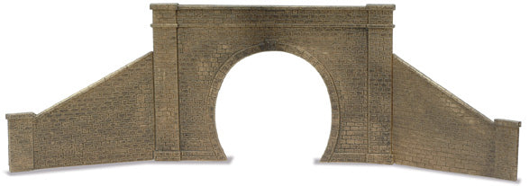 Peco O Gauge Lineside LK-731 Lineside Tunnel Mouth &amp; Walls, Stone Type - Single Track