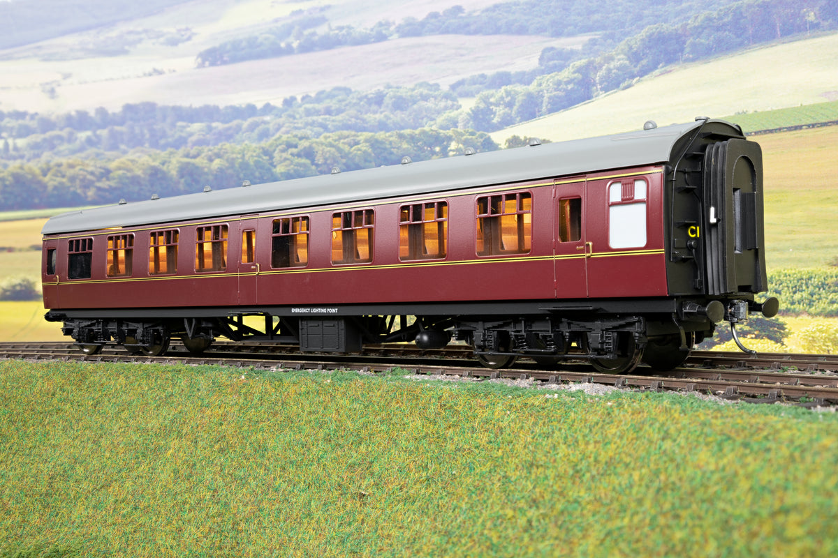 Darstaed D21-5-02 Finescale O Gauge BR Mk1 SK (Second Class Corridor), Lined Maroon