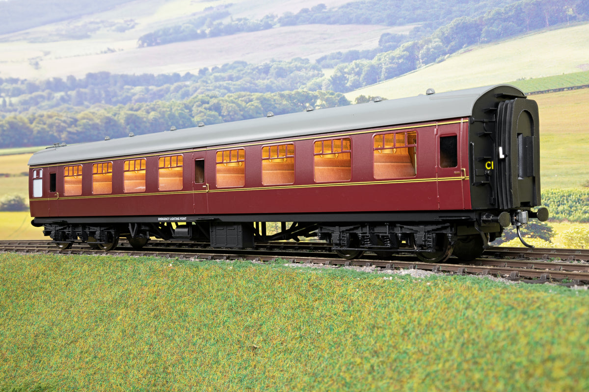 Darstaed D21-5-02 Finescale O Gauge BR Mk1 SK (Second Class Corridor), Lined Maroon