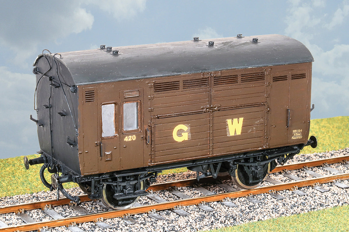 Parkside Dundas O Gauge PS105 GWR Horse Box Wagon Kit w/Wheels