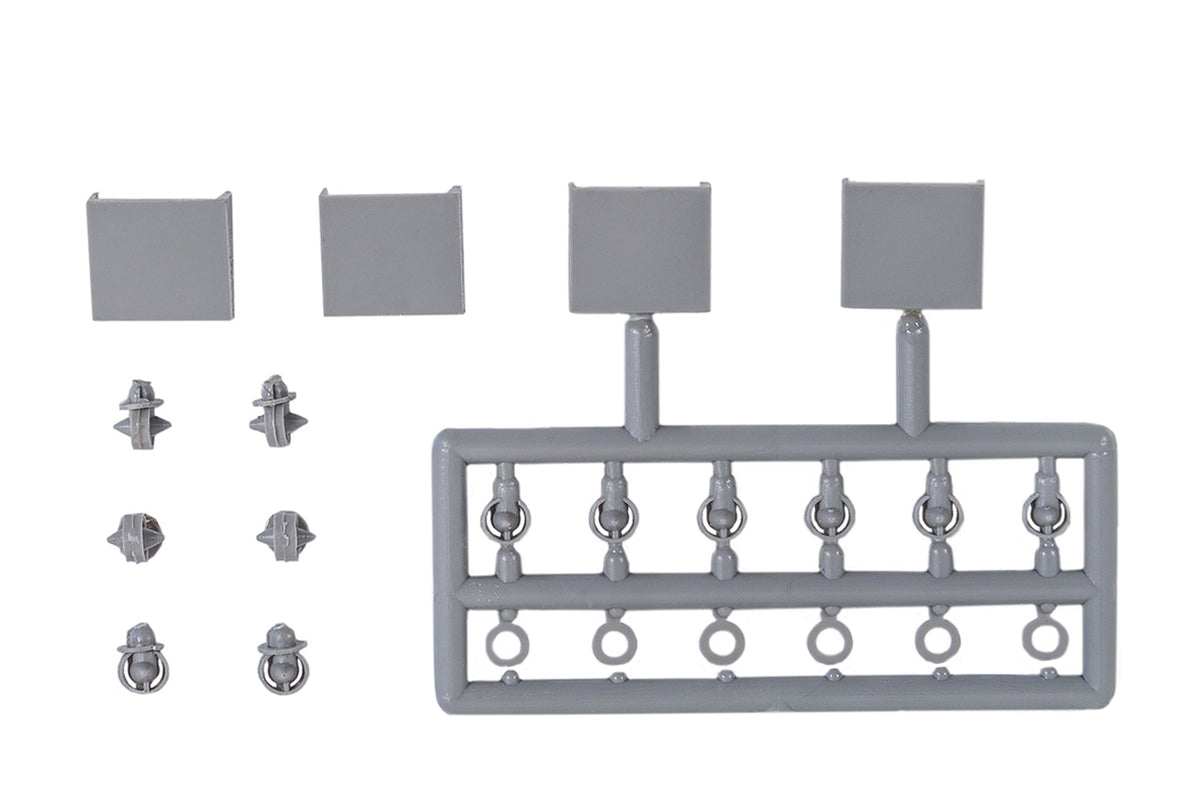 Peco  O Gauge Parkside PS60 Round Torpedo Ventilators  &amp; Bonnets, Kit