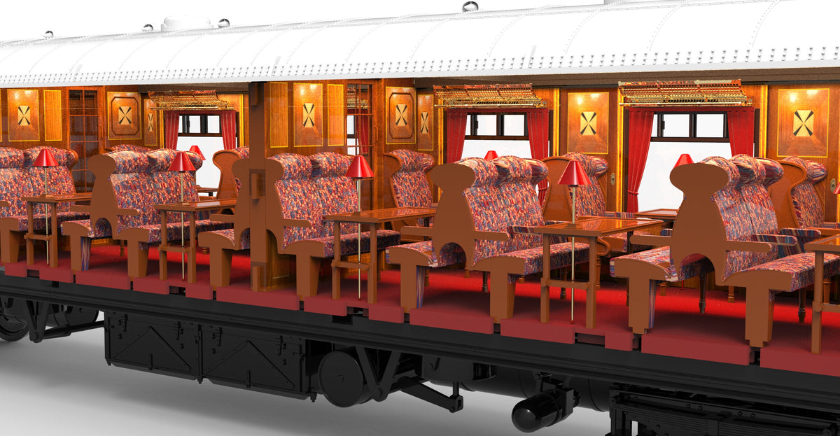 Darstaed Finescale O Gauge &#39;Queen of Scots&#39; Pullman Set 1 (Pre-order)