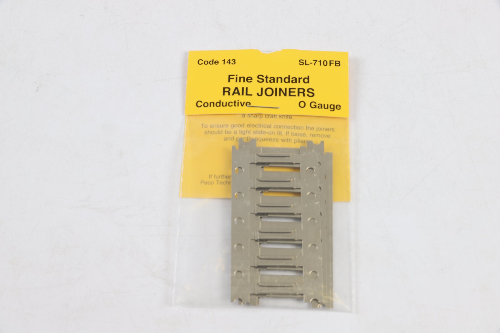 Peco 7mm Finescale O Gauge SL 710FB Code 143 Rail Joiners Ellis Clark Trains