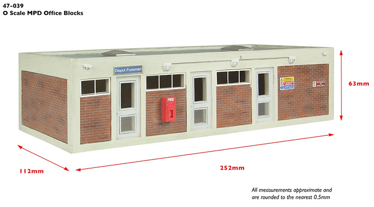 Bachmann O Gauge 47-039 Diesel Depot Office Block