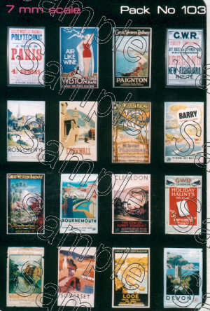 Tiny Signs Travel Posters GWR Small TSO103