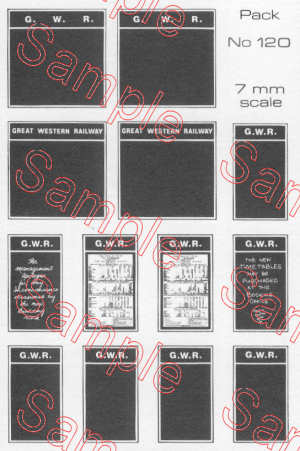 Tiny Signs Poster Boards GWR TSO120