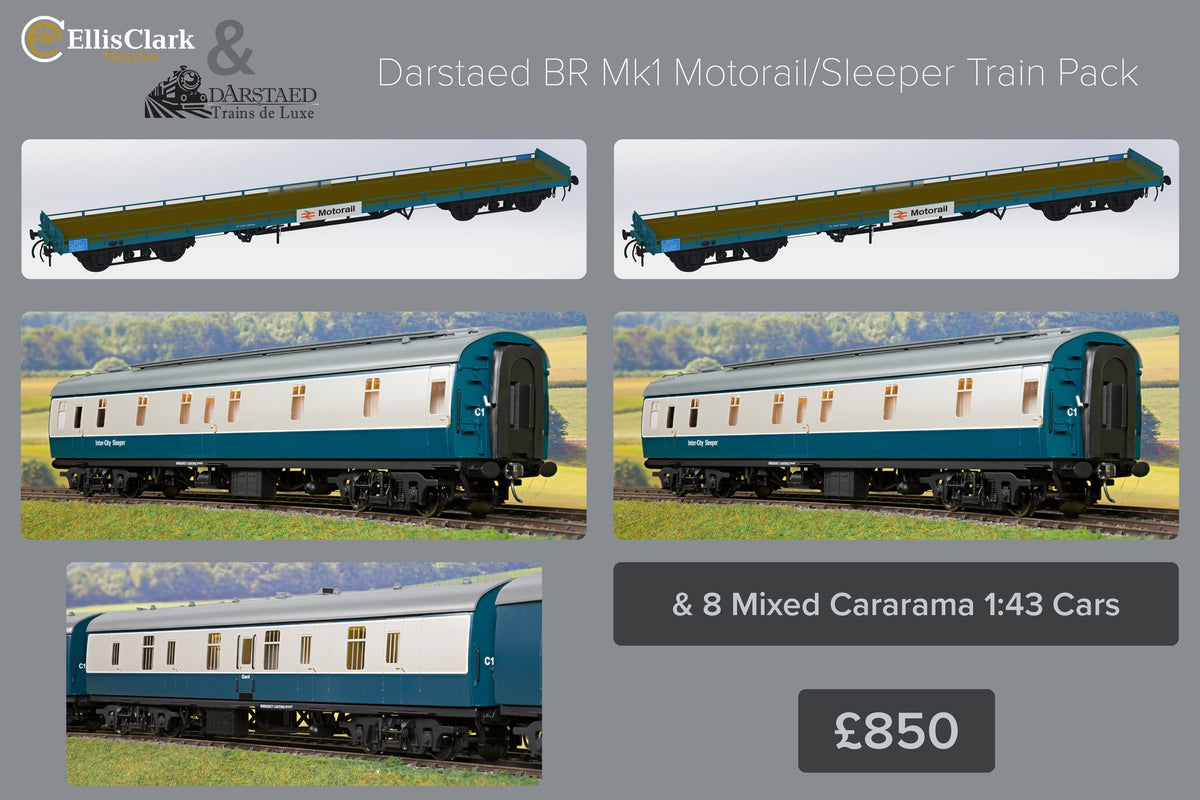 Darstaed Finescale O Gauge BR Mk1 Sleeper/Carflat Bundle
