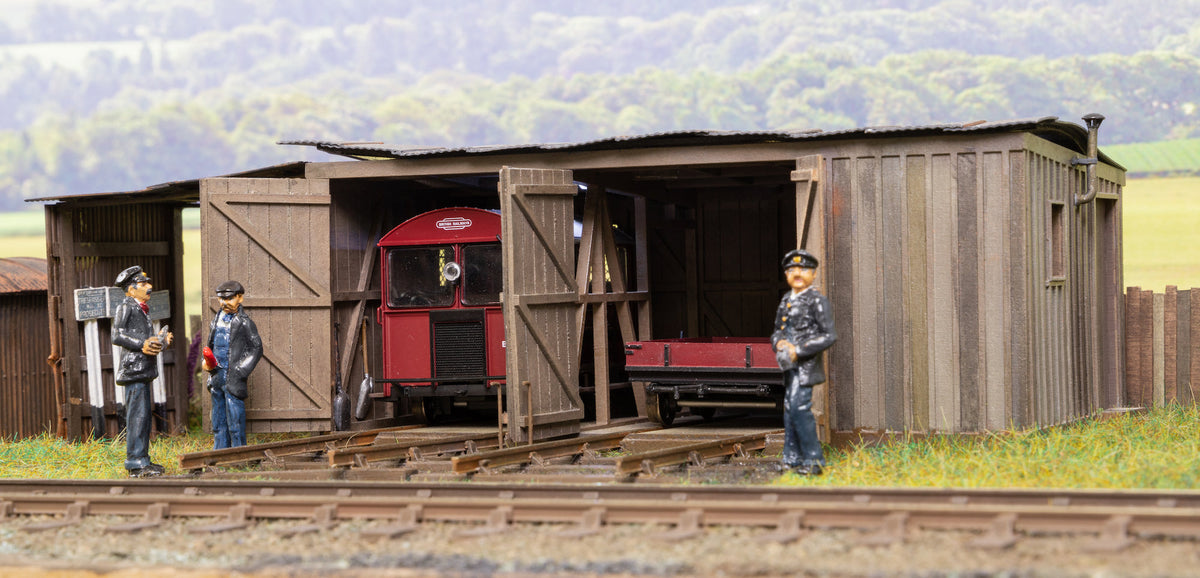 Ellis Clark Trains O Gauge E7000 Wickham Dual Lane Shed Kit