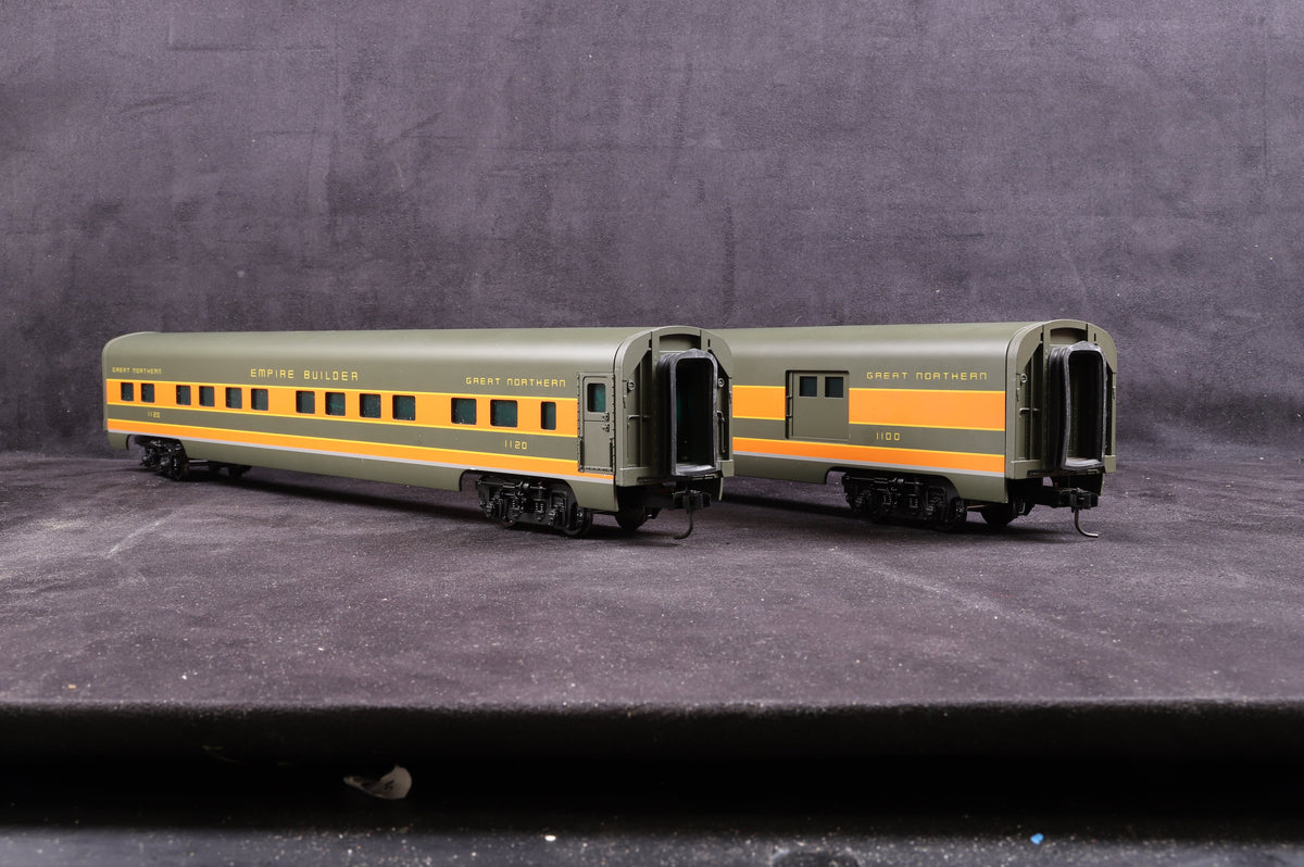 Weaver O Gauge Scale Aluminium 5-Car Passenger Set &#39;Great Northern&#39; &quot;Modern Empire Builder&quot;