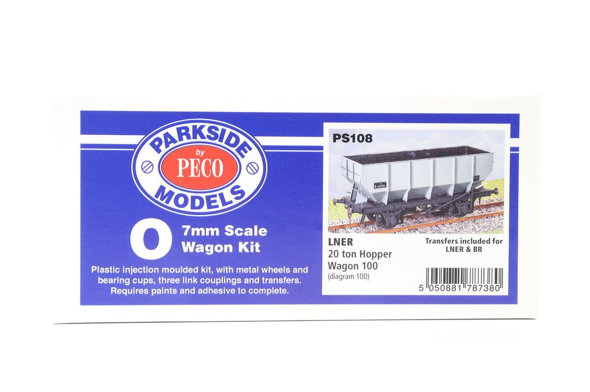 Parkside Dundas O Gauge PS108 LNER 20 ton Hopper Wagon 100 Kit w/Wheels