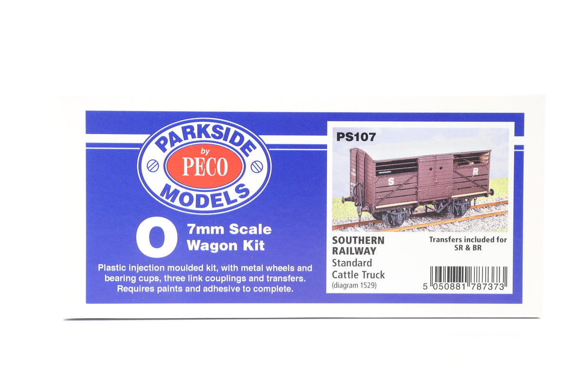 Parkside Dundas O Gauge PS107 Southern Railway Standard Cattle Truck Wagon Kit w/Wheels