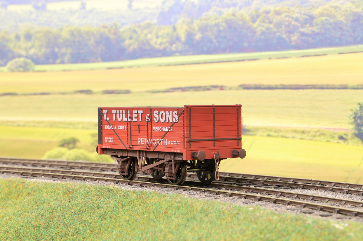 Gaugemaster Collection/Dapol GM7410204 O Gauge 7 Plank Open Wagon T Tullet &amp; Sons Weathered