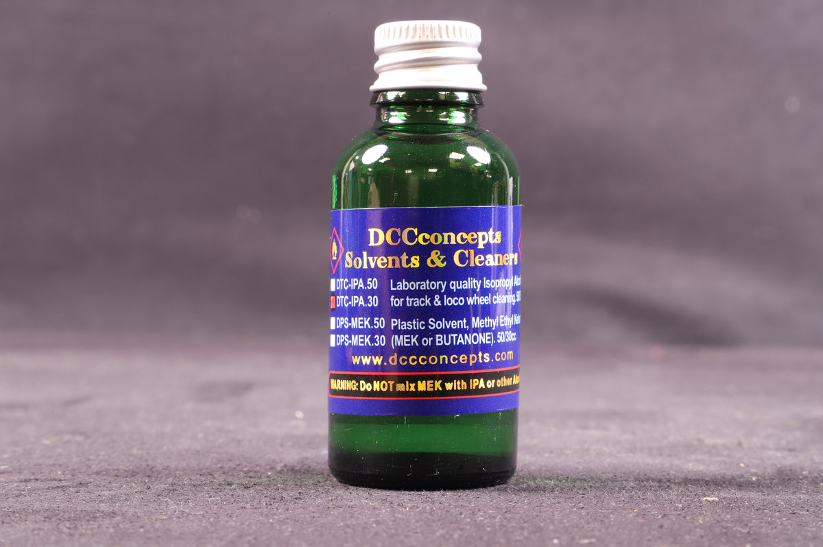 DCC Concepts DTC-IPA.30 Track Cleaning Fluid - Laboratory Quality Isopropyl Alcohol (IPA) 30ml