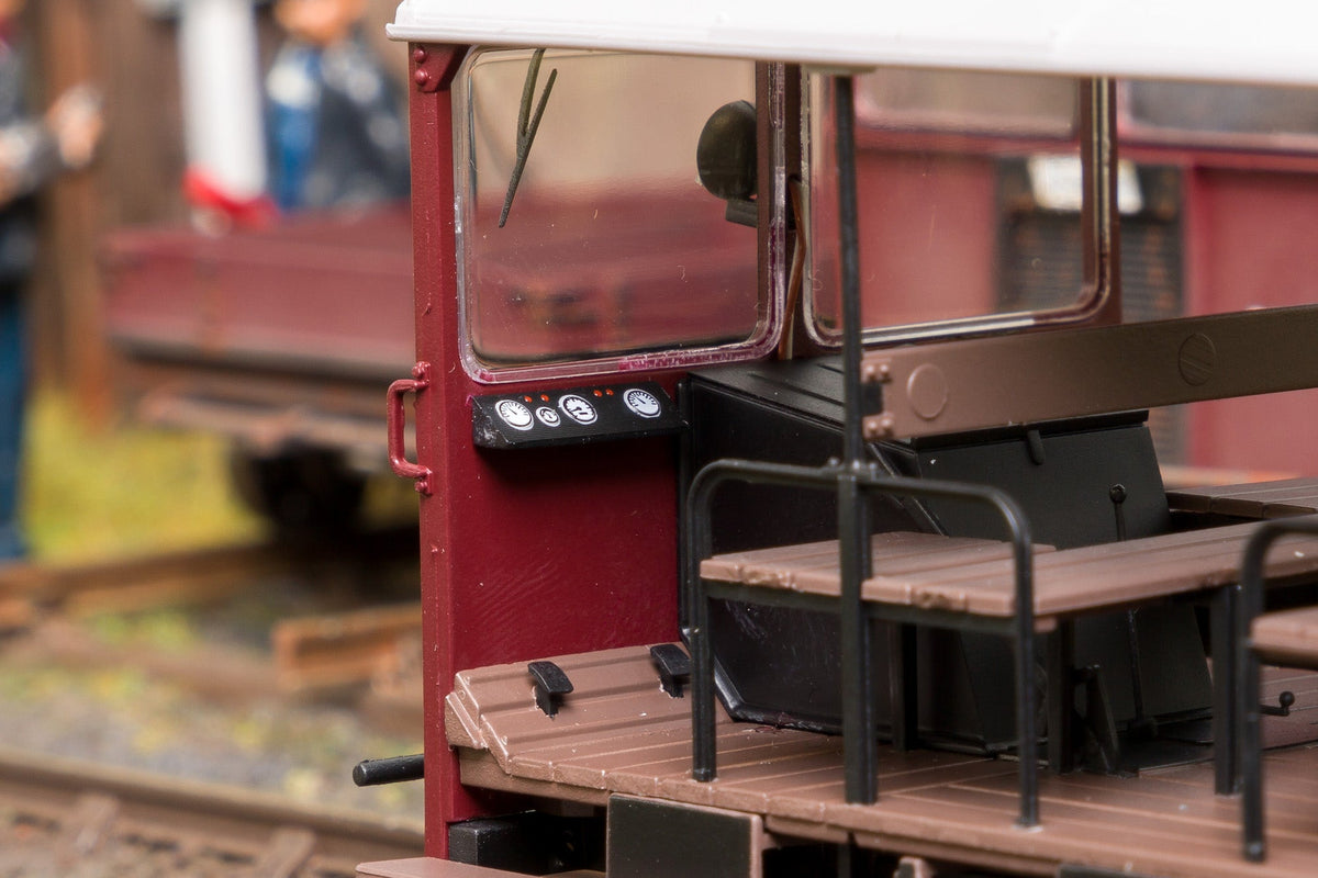 Ellis Clark Trains E1016U Finescale O Gauge Wickham Trolley &amp; Trailer, BR Maroon &#39;Unnumbered&#39;