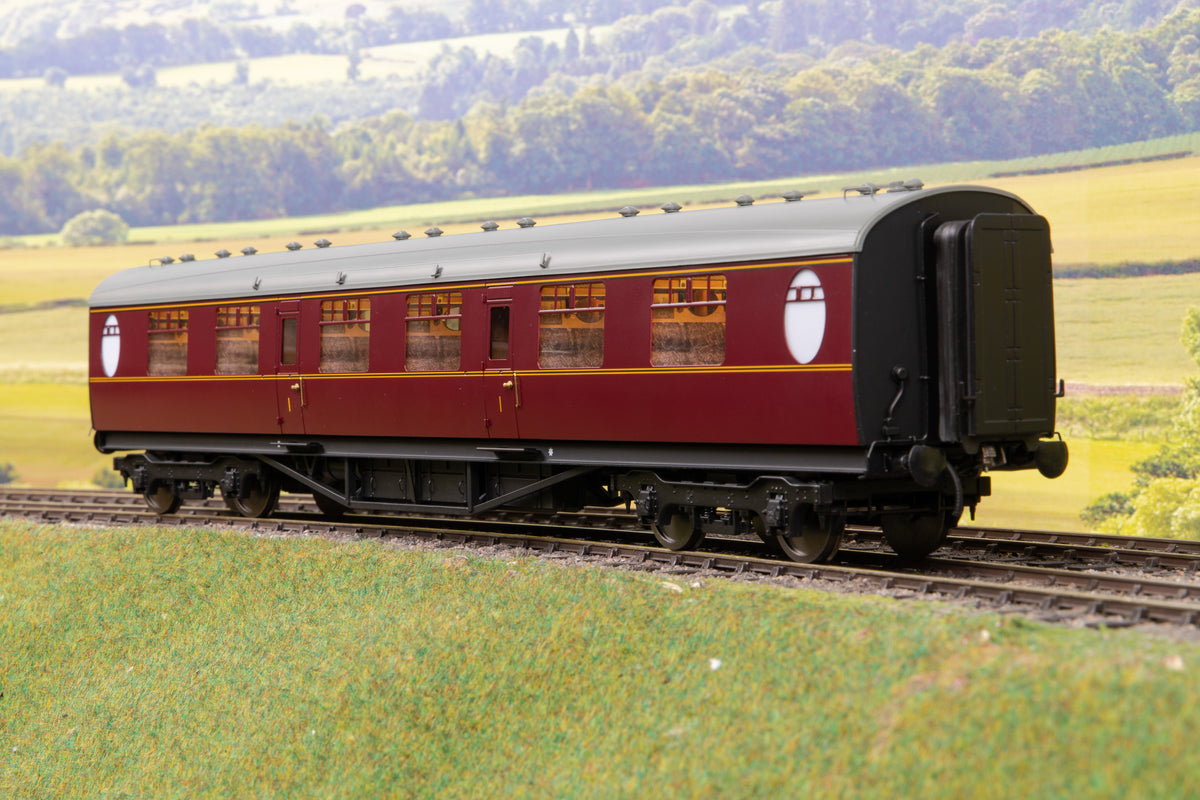 Darstaed D24-3-04RU Finescale O Gauge LNER Thompson Mainline FK (First Corridor) Coach, Lined Maroon &#39;Un-numbered&#39;