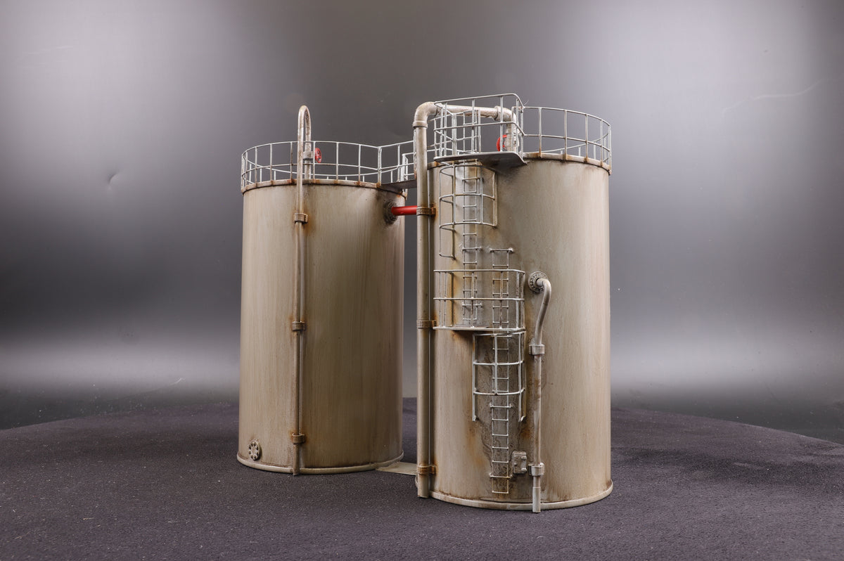 Made in Manchester Models O Gauge Fuel Storage Tank (Slim Double Small) Weathered