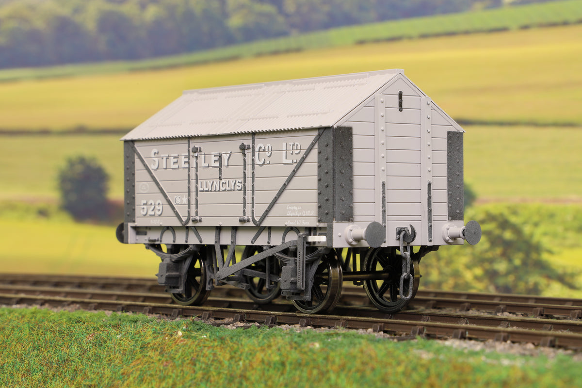 Dapol 7F-017-002W O Gauge Lime Van Steetley Co. Lynclys Weathered &quot;529&quot;