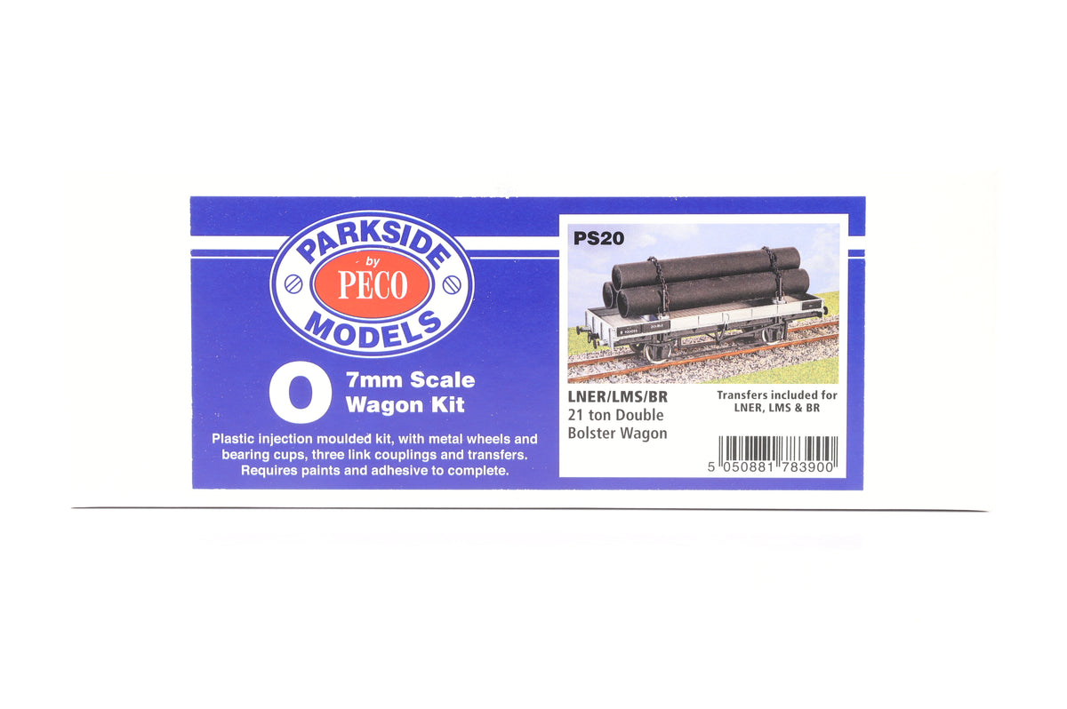 Parkside Dundas O Gauge PS20 LNER/LMS/BR 21 Ton Double Bolster Wagon w/Wheels